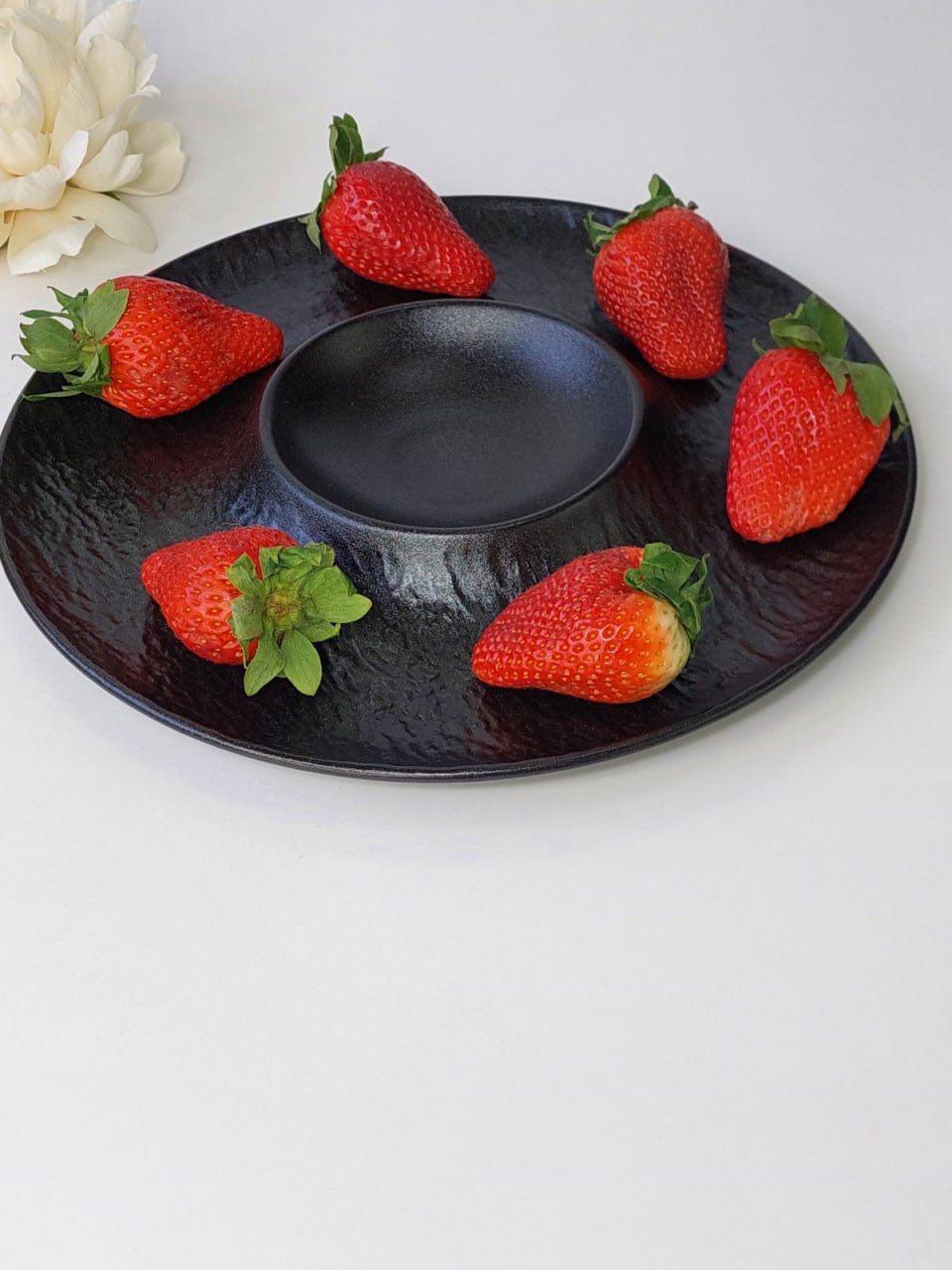 Тарелка сервировочное керамическое оникс 29,5x12x3,5 см 140 мл (05042025) - фото 2 Тарелка сервировочное керамическое оникс 29,5x12x3,5 см 140 мл (05042025) - фото 2