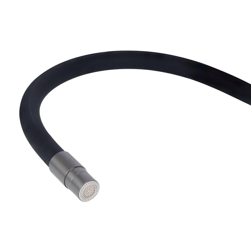 Смеситель для кухни Qtap Vlasta QTVLA364GMB45649 с гибким изливом и подключением к фильтру Черный (QTVLA364GMB45649) - фото 6