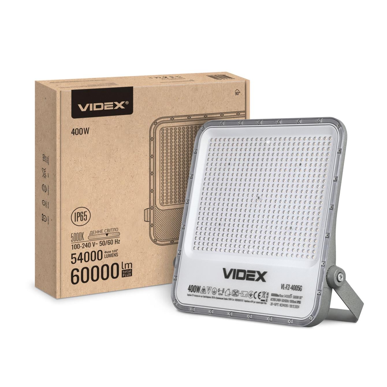 Прожектор LED Videx PREMIUM F2 400W 5000K 220V