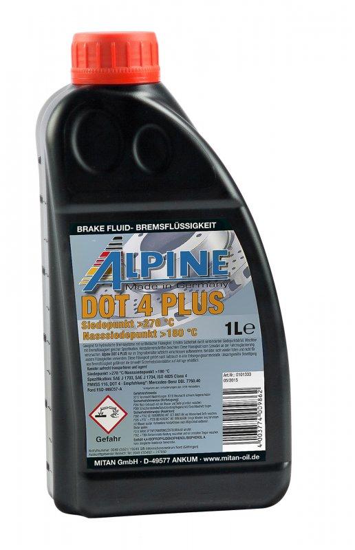 Гальмівна рідина Alpine Brake Fluid DOT 4 Plus 1 л (24531)