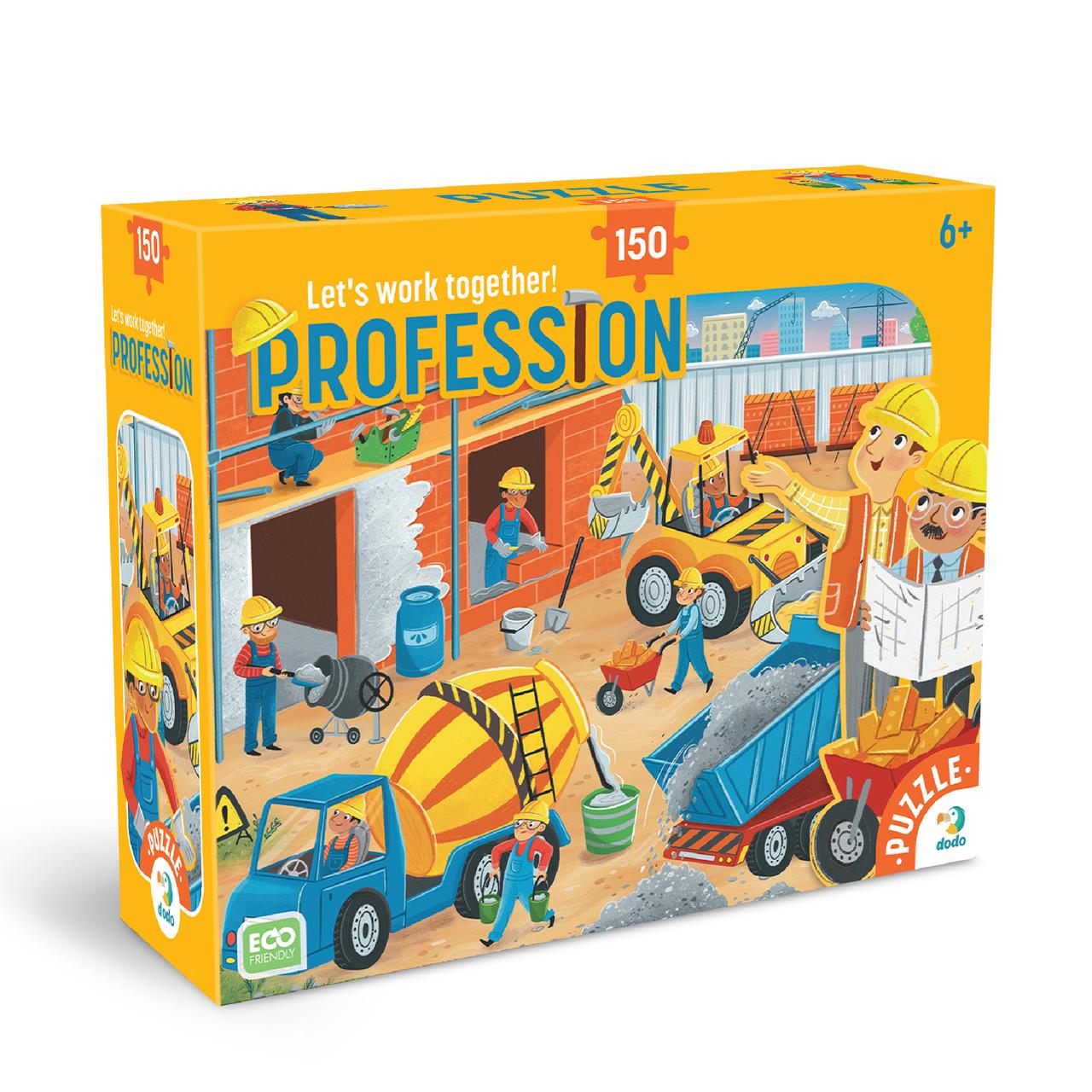 Пазл DoDo Професії Будівельник 150 ел. (300703 (2882398400)