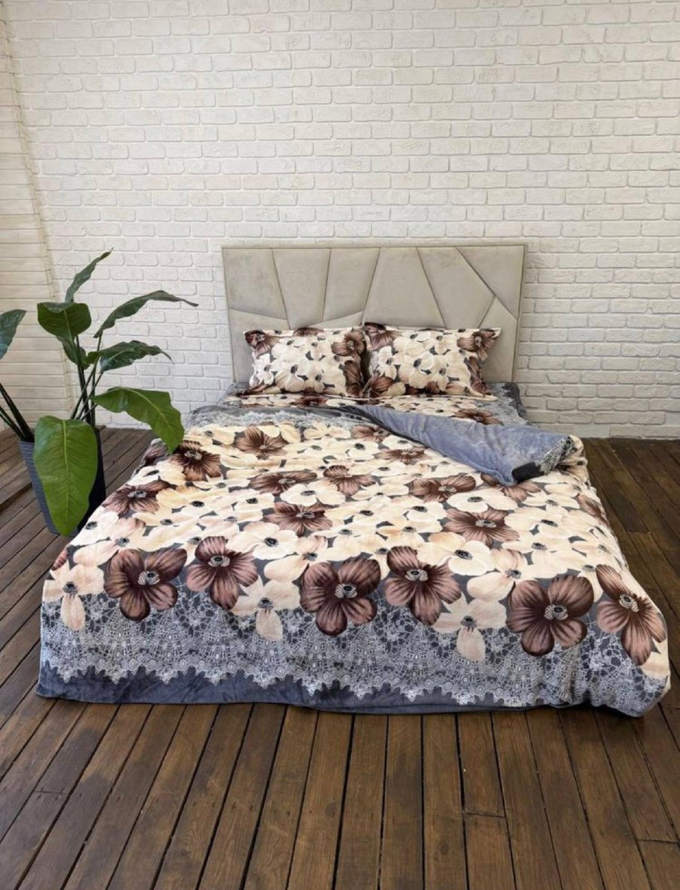 Постільна білизна плюшева мікрофібра пухнаста полуторний 50х70 см Білий із блакитним