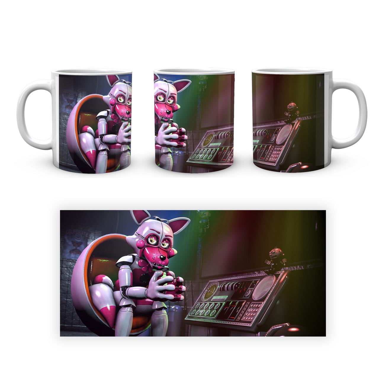 Чашка Five Nights At Freddys Пять ночей с Фредди Funtime Foxy Сидит FN.02.389 - фото 2
