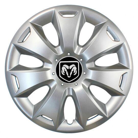 Автомобильные колпаки SKS 335 R15 с логотипом Dodge 4 шт. Серебристый