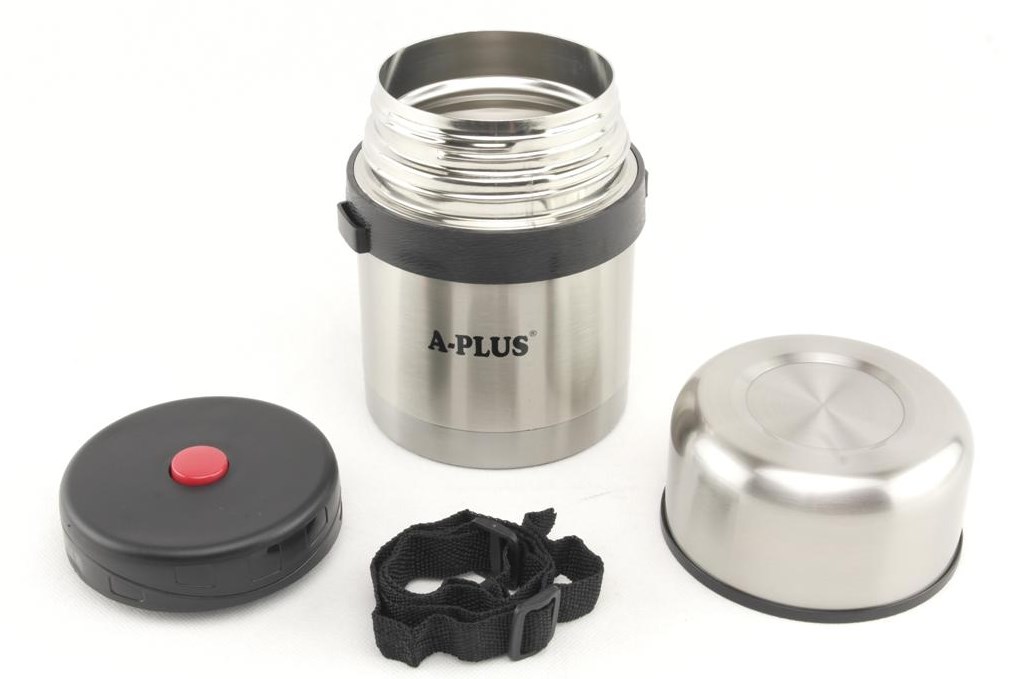 Термос для еды A-plus 1662 металлический 0,5 л (005434) - фото 2