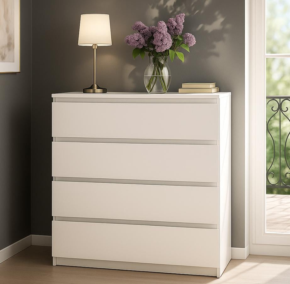 Комод Мастер Форм Брайт телескопические направляющие 900х376х950 мм Белый Комод Мастер Форм Брайт телескопические направляющие 900х376х950 мм Белый