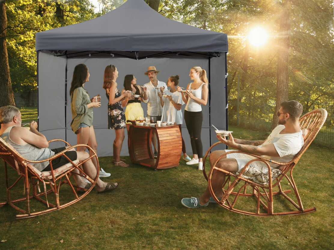 Павильон садовый Maltec 3 стены 3х3 м Серый (2166763814) - фото 4 Павильон садовый Maltec 3 стены 3х3 м Серый (2166763814) - фото 4