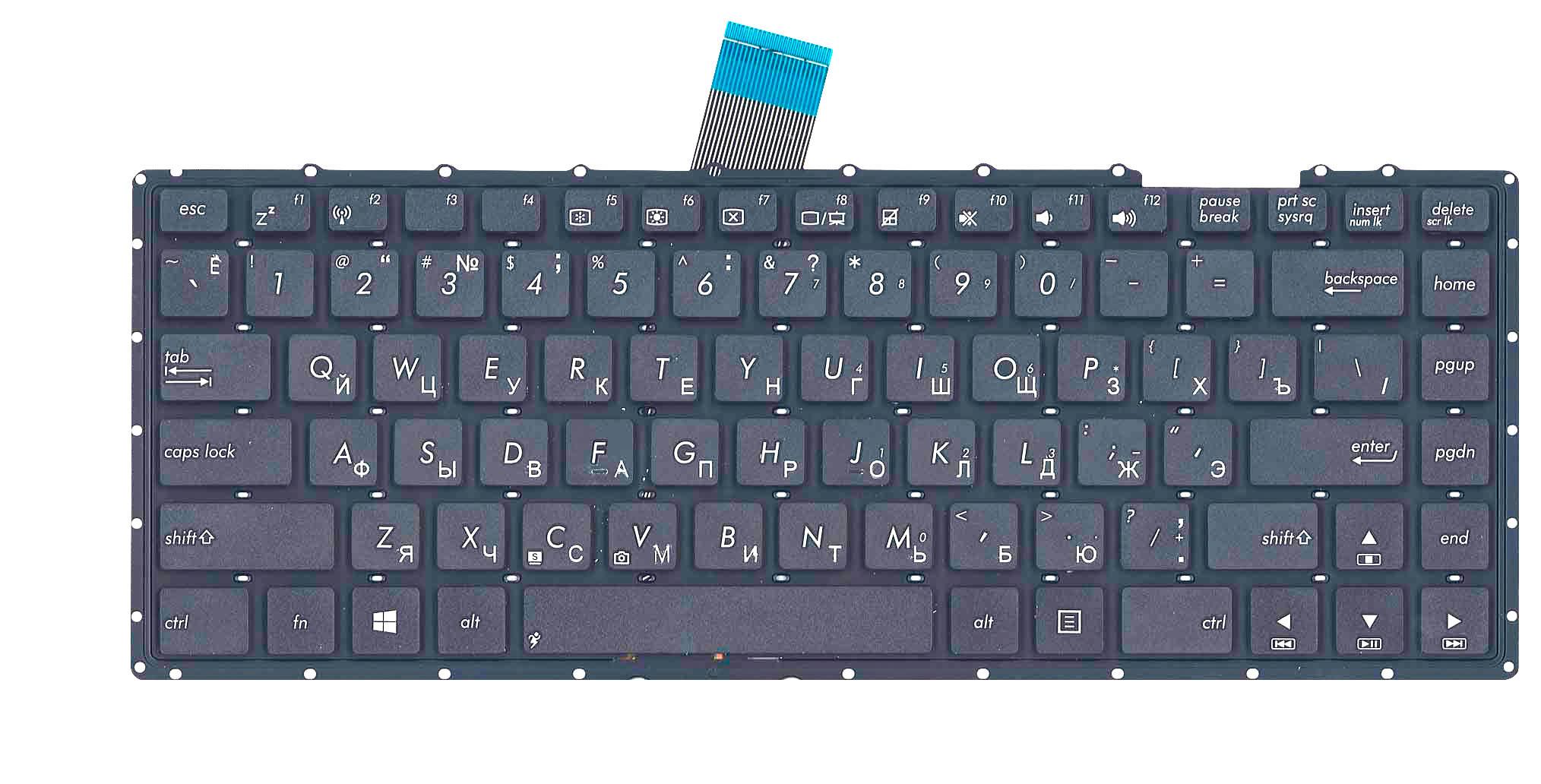 Клавиатура для ноутбука Asus X450 Black