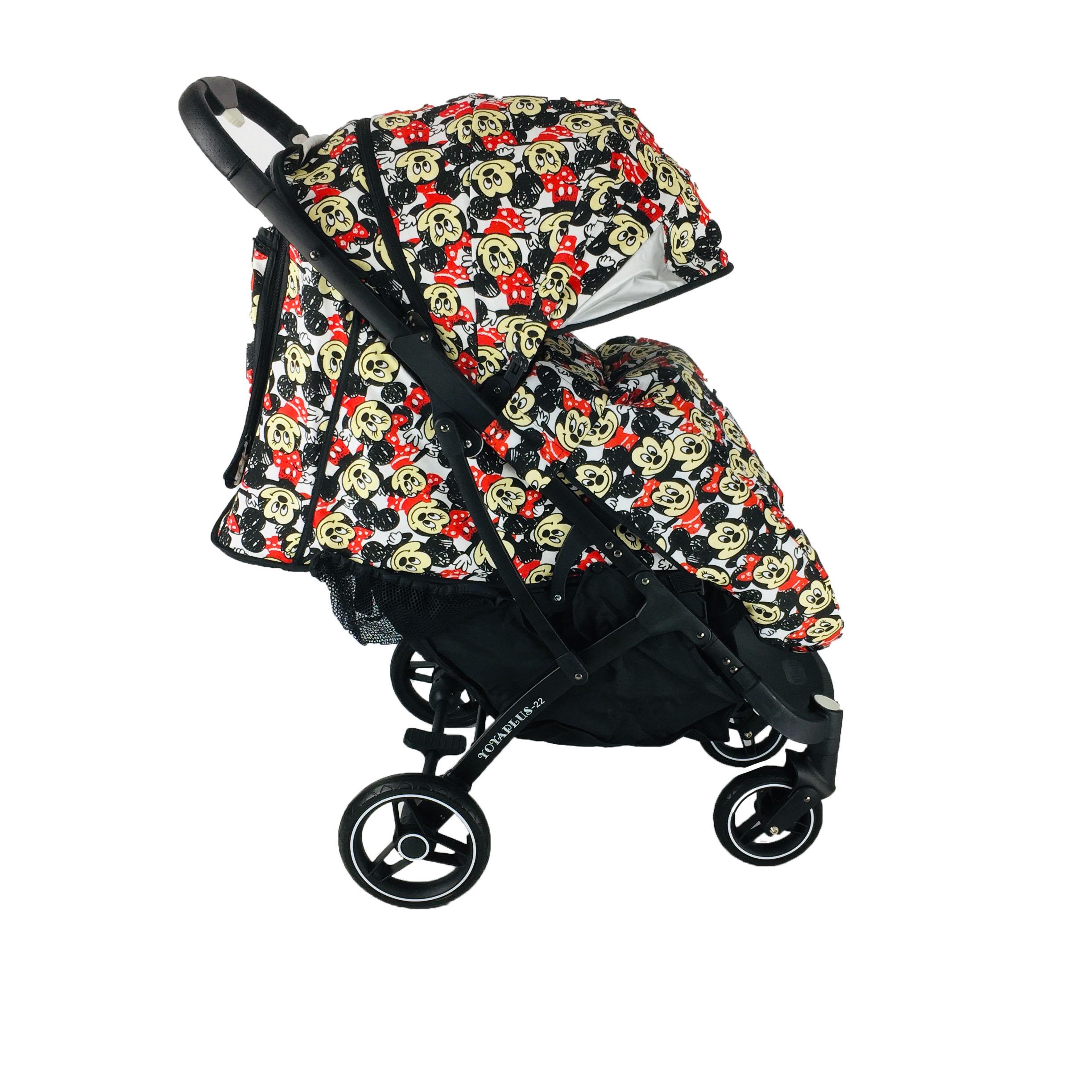 Коляска Yoya Plus Pro-22 Disney minni на чорній рамі Червоно-чорний (01125020118) - фото 3 Коляска Yoya Plus Pro-22 Disney minni на чорній рамі Червоно-чорний (01125020118) - фото 3