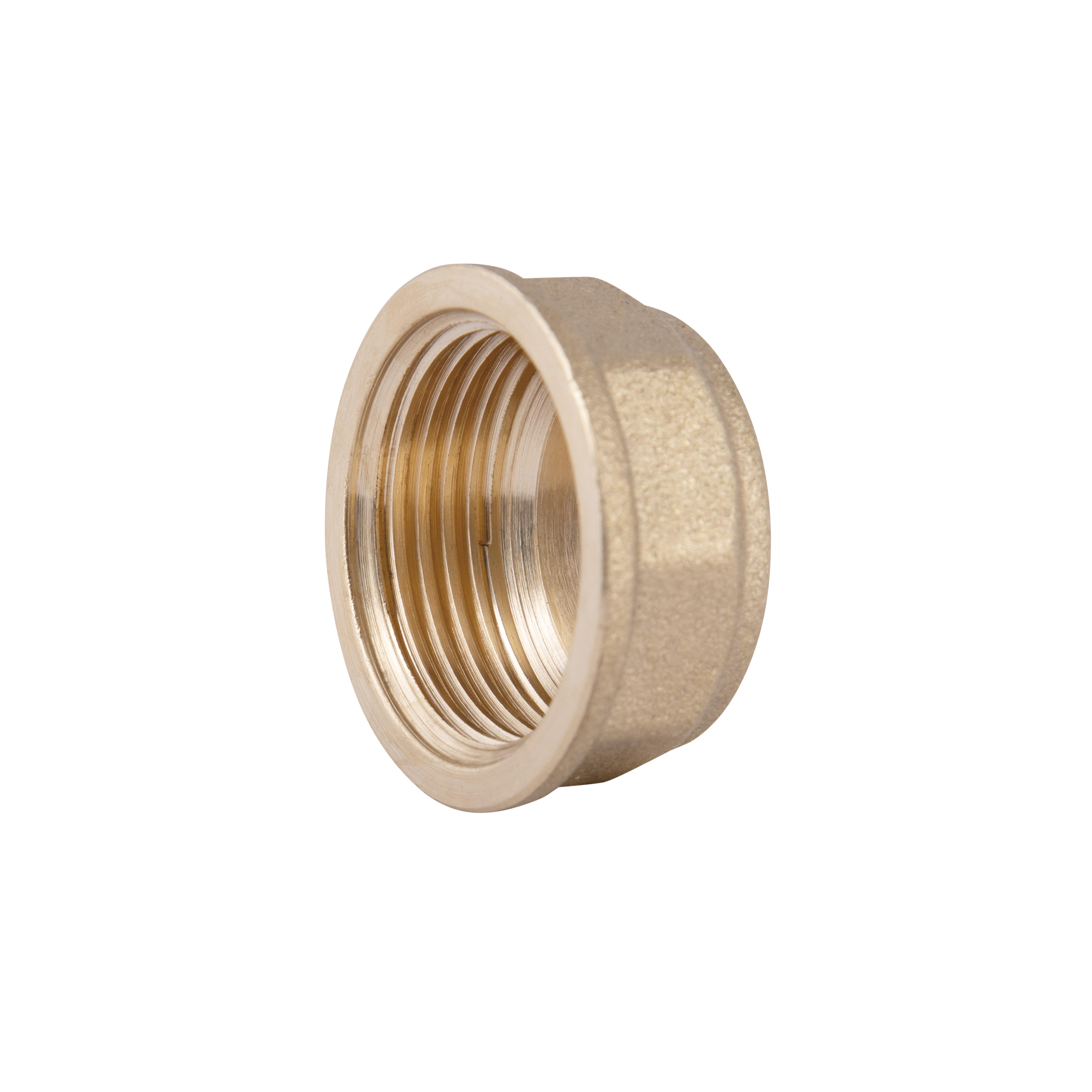 Заглушка латунная Thermo Alliance Standart 3/4" В Желтый (SD40220)