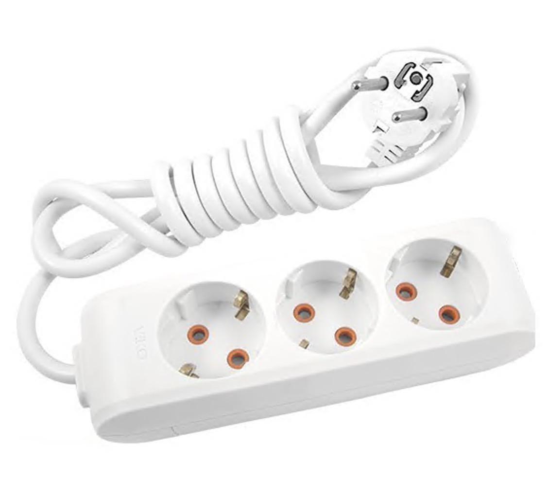 Подовжувач тримісний Viko Multi-Let з заземленням 5 м (27848779)