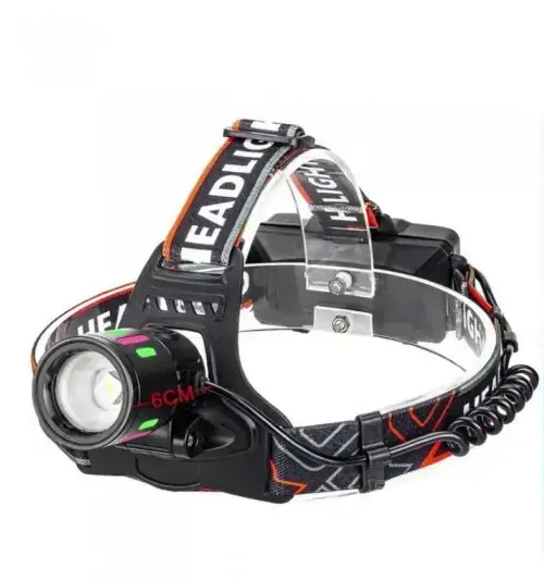 Фонарь налобный 8083 PM10-TG COB 2 аккумулятора 18650/Zoom/Type-C