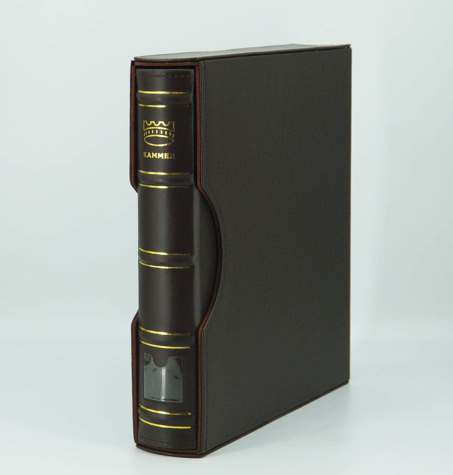 Альбом для монет/банкнот Kammer Herzog с пеналом 325х265х65 мм Brown