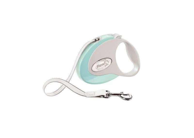 Поводок-рулетка для собак Flexi Style S мелких пород лента 3 м до 12 кг Мятный