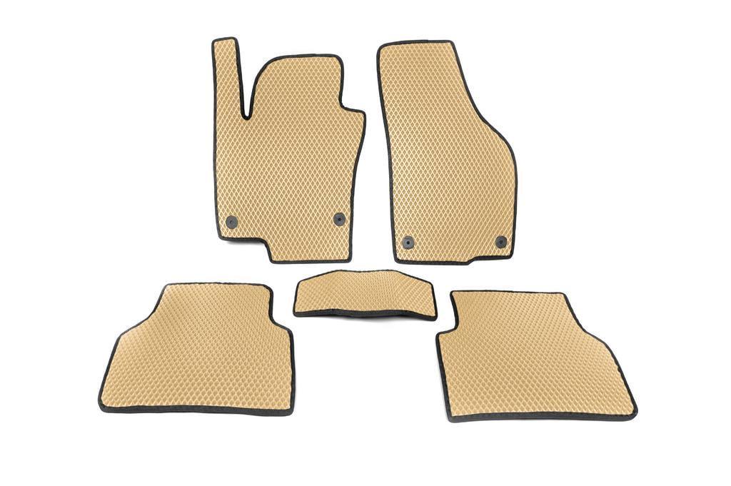 Коврики EVA для Volkswagen Tiguan 2007-2016 гг Бежевый (123376)