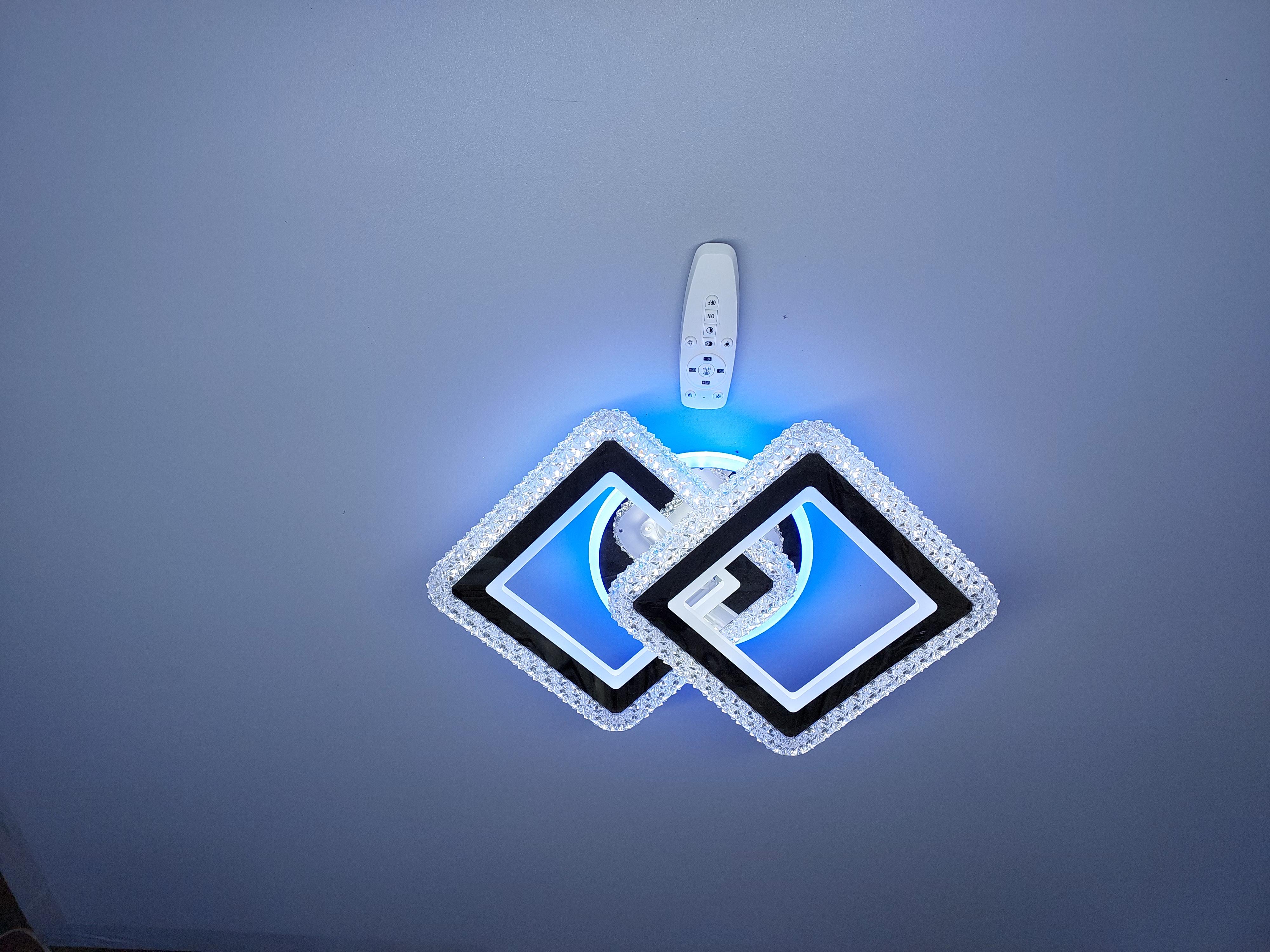 Люстра светодиодная и пультом 81/1+1 CR+RGB с подсветкой 100/18W Хром (18205281) Люстра светодиодная и пультом 81/1+1 CR+RGB с подсветкой 100/18W Хром (18205281)