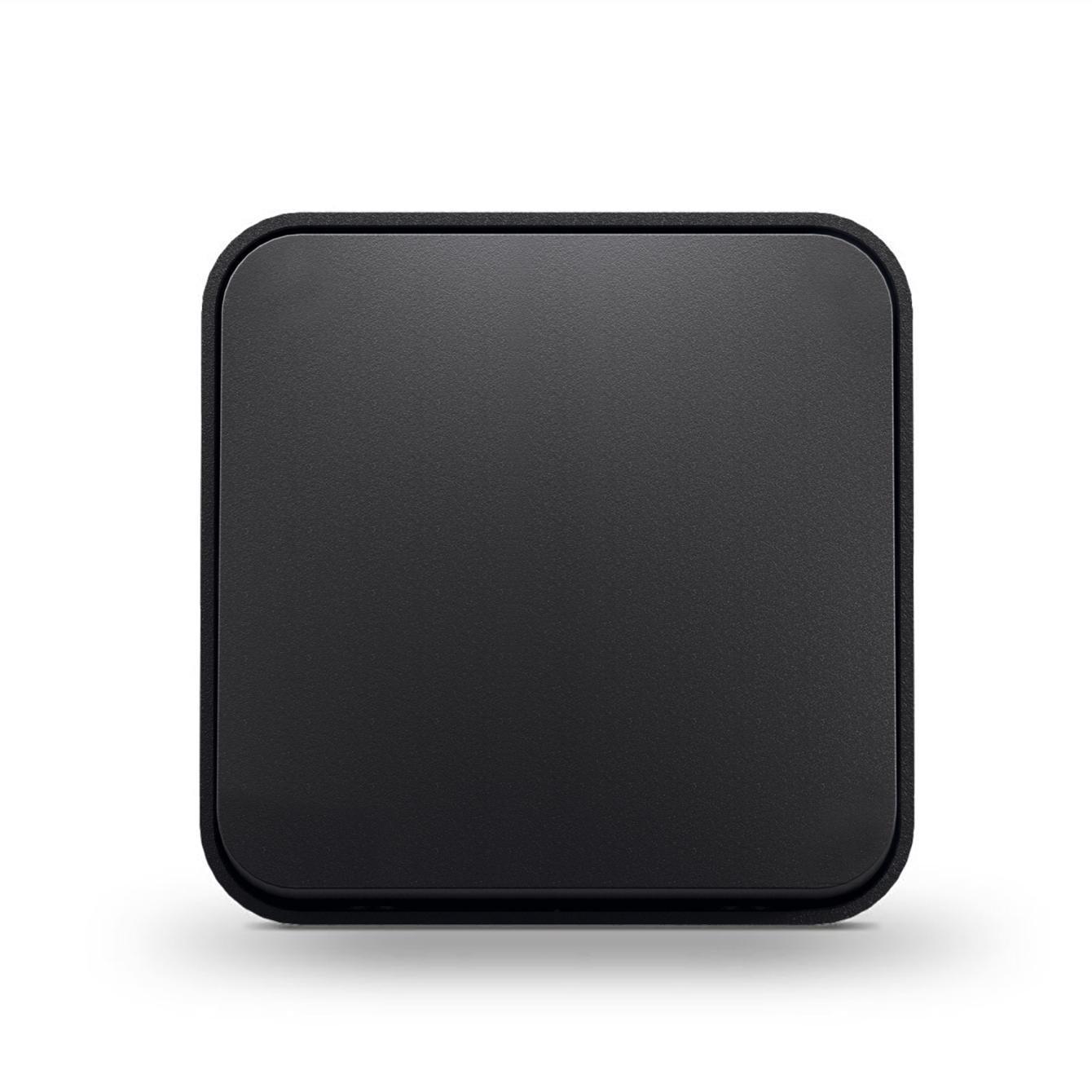 Вимикач одноклавішний накладний Videx BINERA Чорний (00000020889)