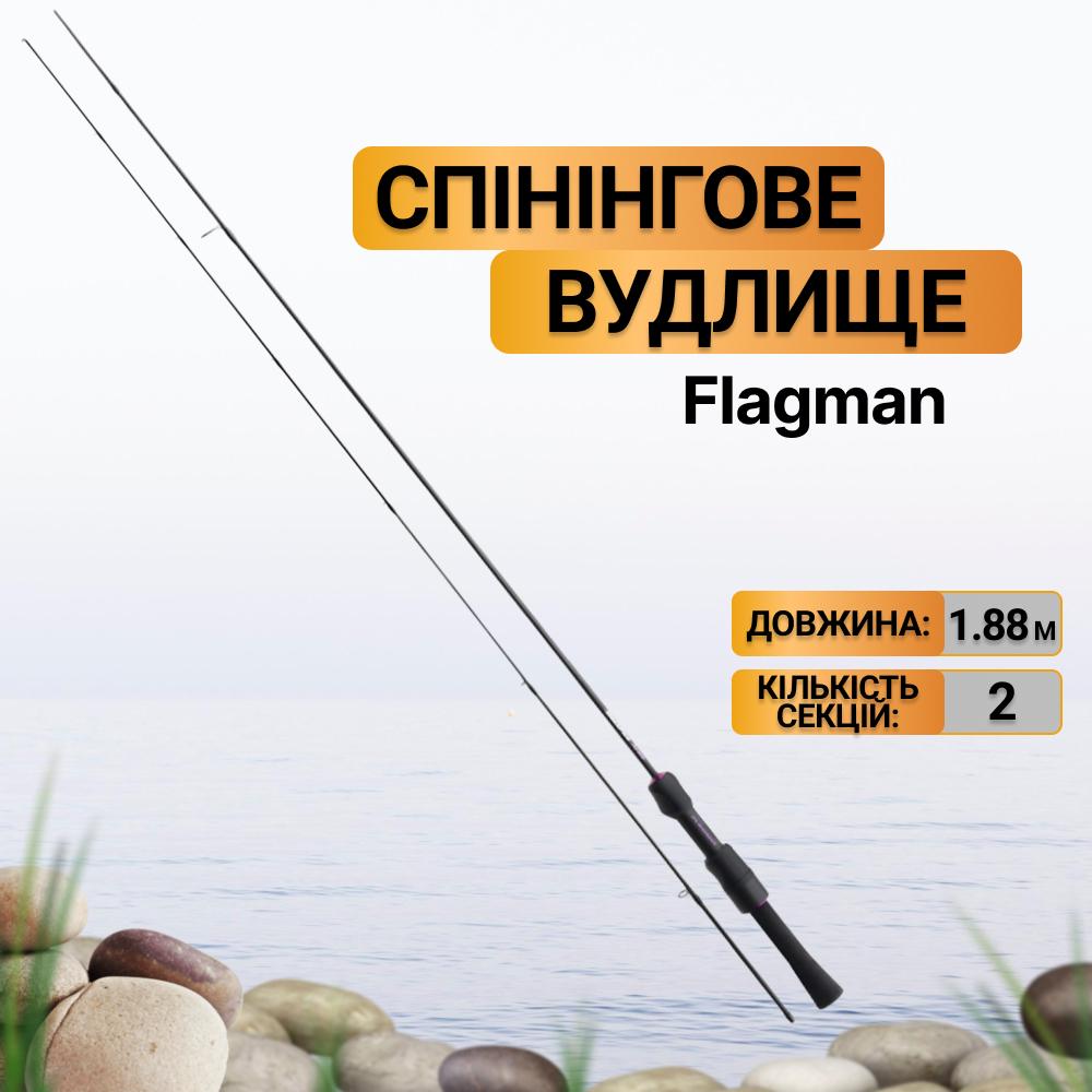 Удилище спиннинговое Flagman '24 Blackfire Area 62SUL 0,4-3 г 1,88 м (BA62SUL) - фото 2