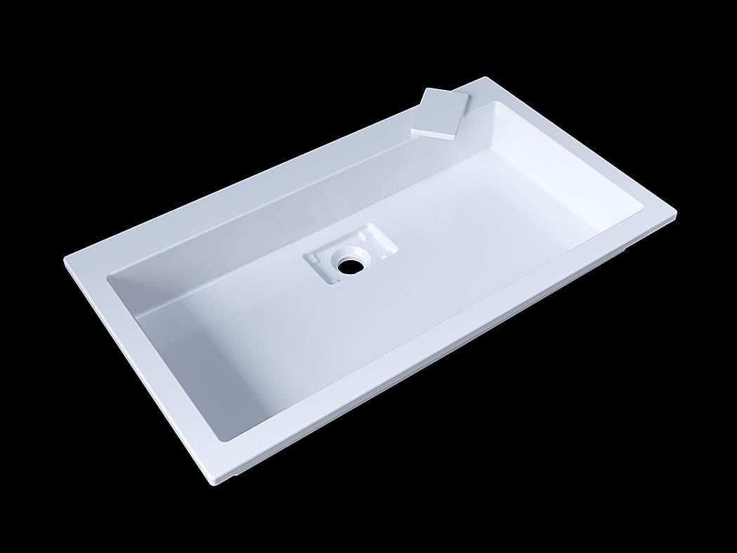 Умивальник накладний Status Aria Low 80 White (725) - фото 12