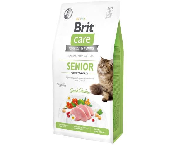 Корм Brit Care Cat Grain-Free Weight Control курка для літніх котів 7 кг (44754)