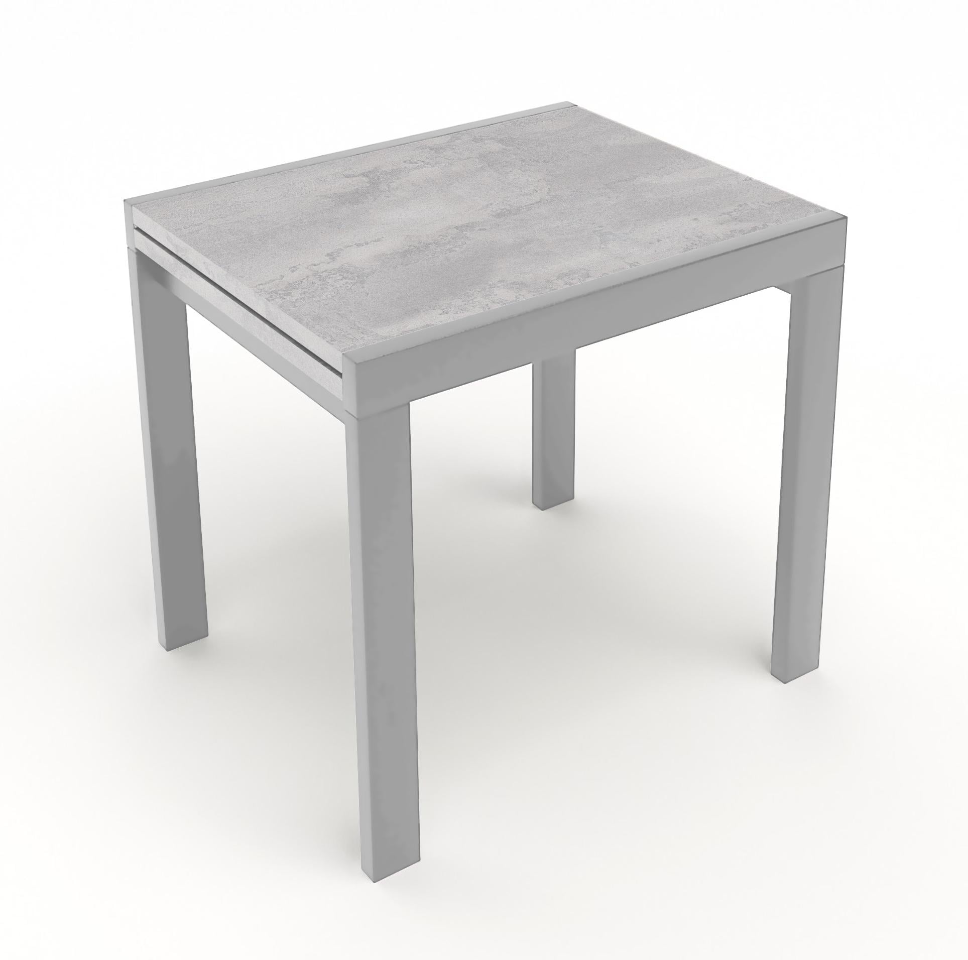 Стол обеденный раскладной Fusion furniture Слайдер 815 Серый/Бетонный камень