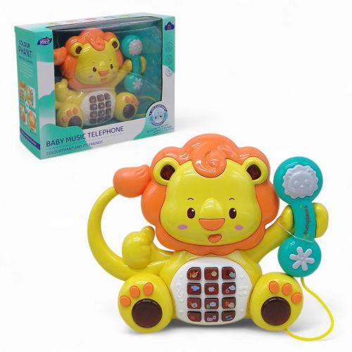 Игрушка музыкальная kun sheng Телефон Львенок свет/звук (252415)