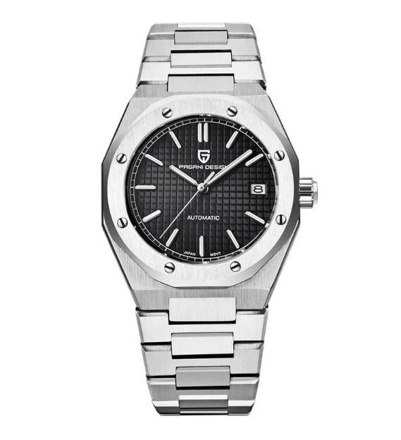 Часы механические Pagani Design PD-1673 водонепроницаемый с автоподзаводом Silver/Black (22818079) Часы механические Pagani Design PD-1673 водонепроницаемый с автоподзаводом Silver/Black (22818079)