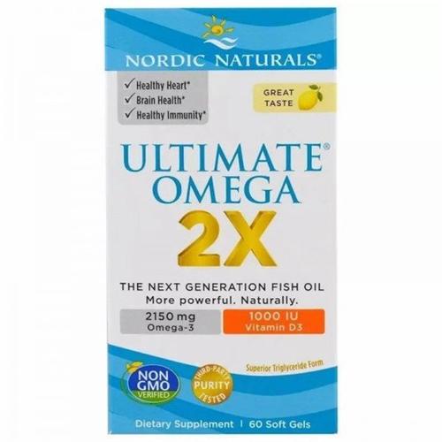 ᐉ Омега 3 Nordic Naturals Ultimate Omega 2X 2150 мг 60 Soft Gels Great ...