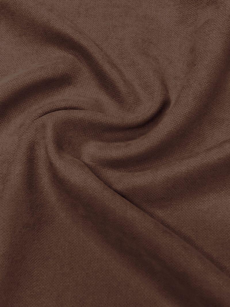 Тканина однотонна для штор Fonluk мікровелюр Кавовий (Fonluk/37) - фото 4 Тканина однотонна для штор Fonluk мікровелюр Кавовий (Fonluk/37) - фото 4
