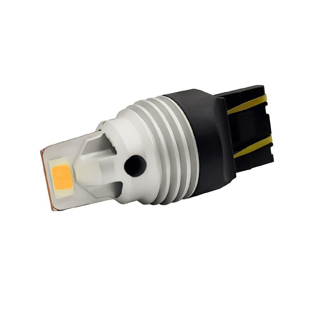 Лампа светодиодная 7443 AVolt T20-GSC-2SMD Canbus 10-30v Желтый