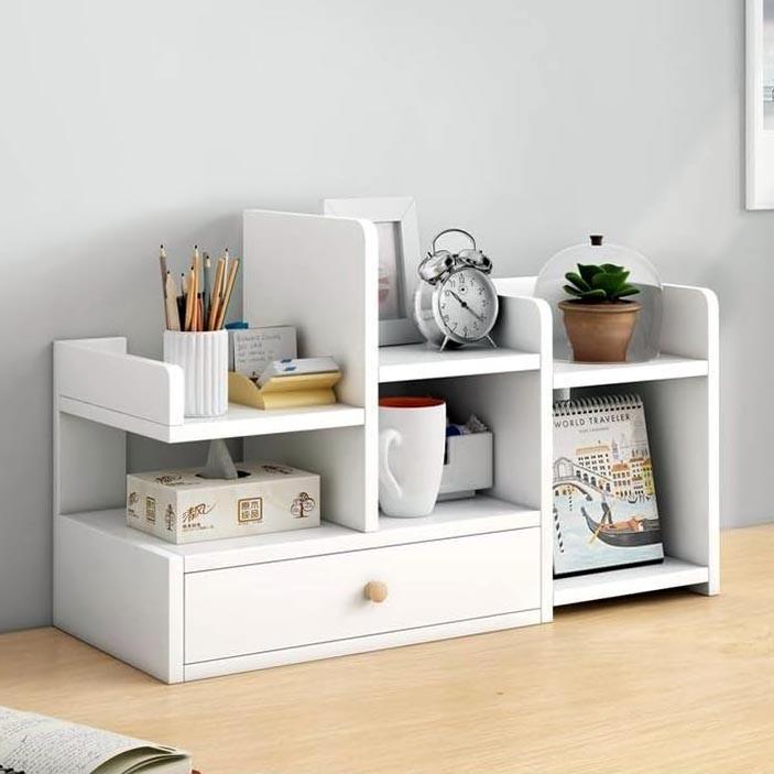 Полиця-надбудова настільна з дерева Амарена зефір (АКД-016720)