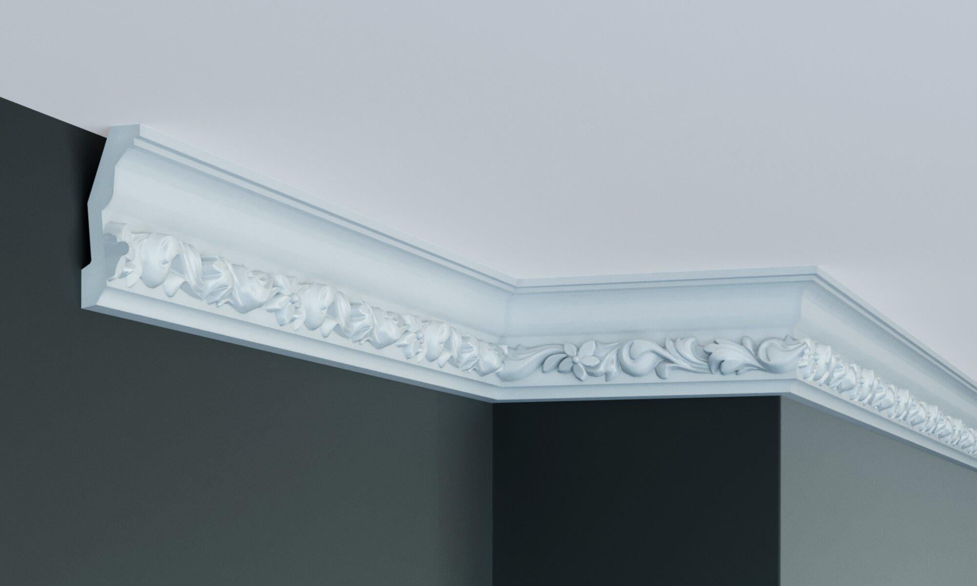 Карниз с орнаментом Gaudi decor C1013 84x34 мм 2000 мм (12368496)
