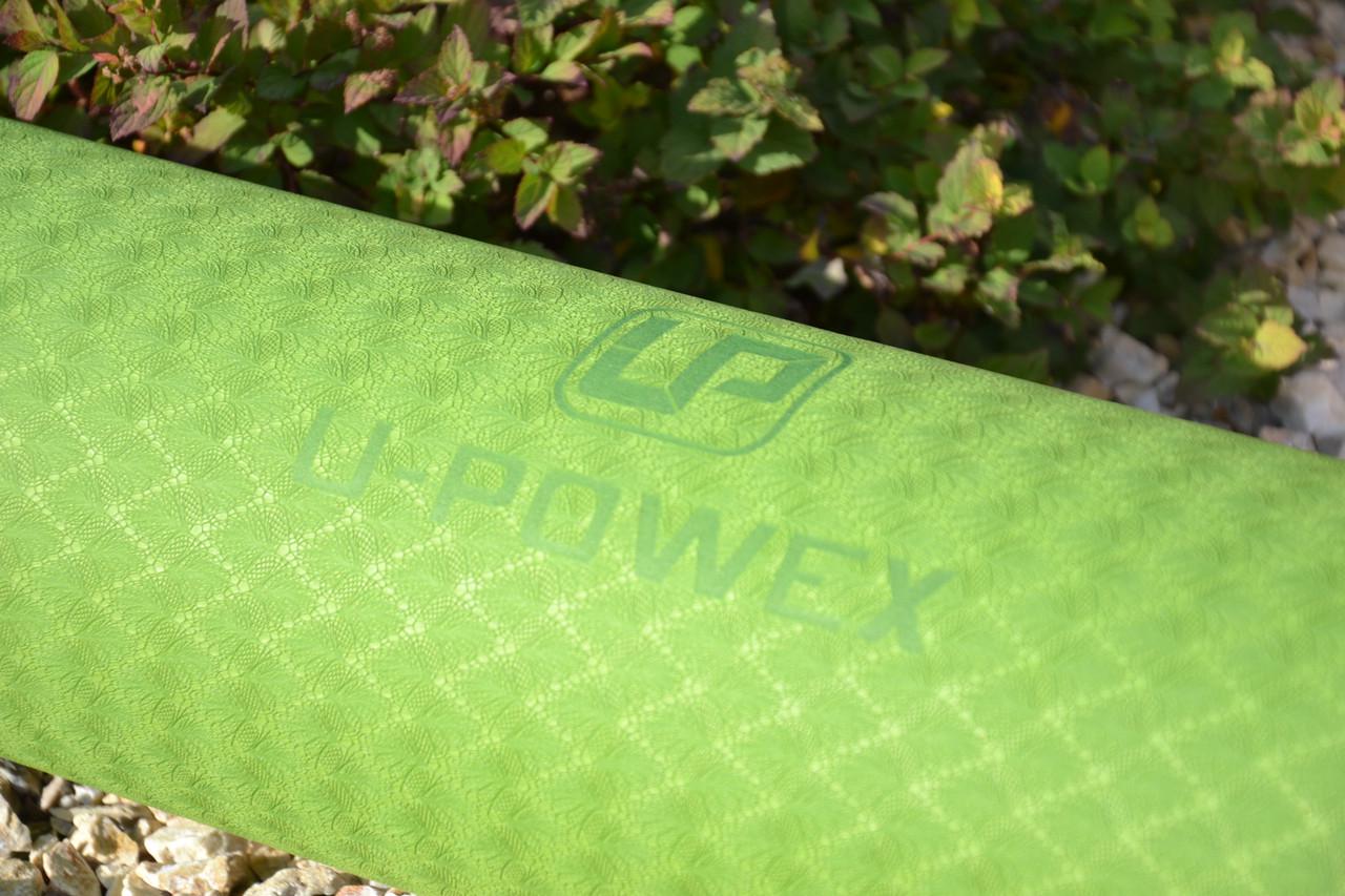 Килимок для йоги та фітнесу U-POWEX TPE Yoga mat 183х61х0,6 мм Green/Black (A-012830) - фото 10 Килимок для йоги та фітнесу U-POWEX TPE Yoga mat 183х61х0,6 мм Green/Black (A-012830) - фото 10