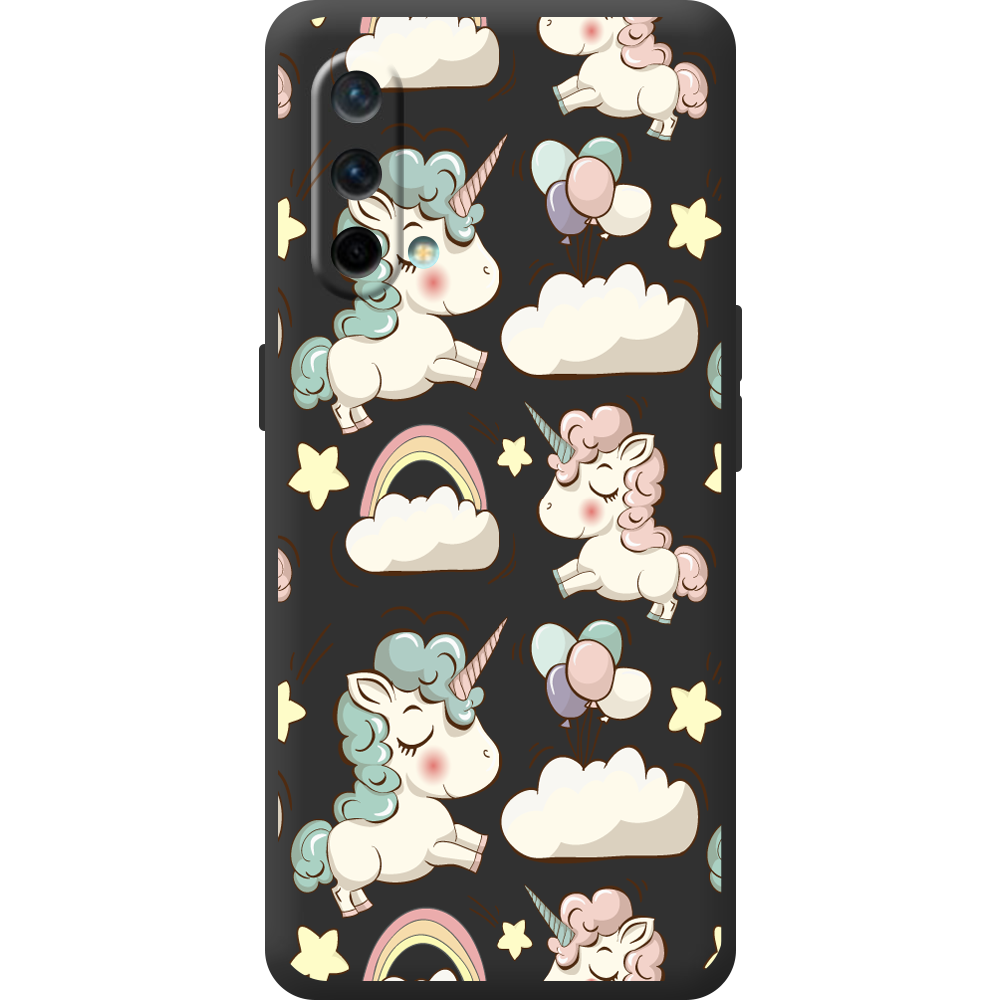 Чохол BoxFace OnePlus Nord CE 5G Unicorns Чорний силікон (44513-cc2-44510)