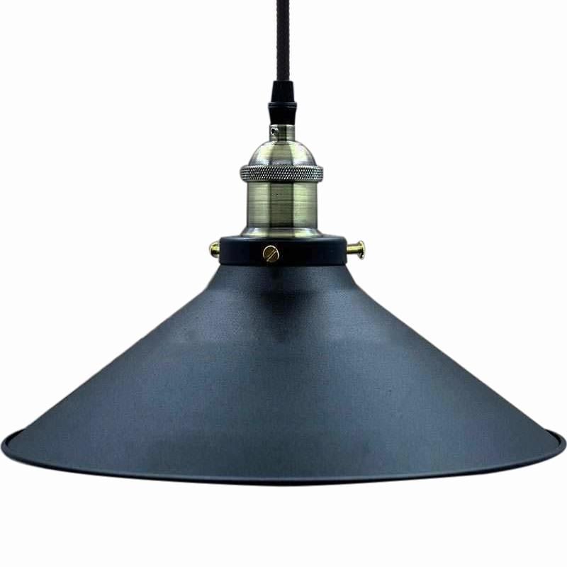 Абажур стальной 305 мм с патроном