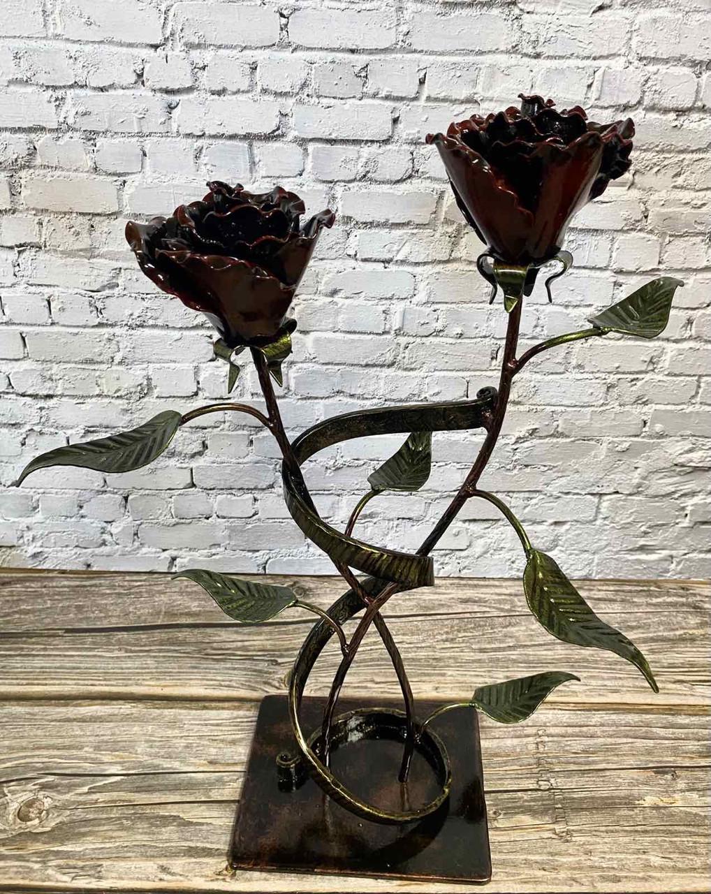 Розы кованые в весах-ленте Вечная паять (1970022456) - фото 3 Розы кованые в весах-ленте Вечная паять (1970022456) - фото 3