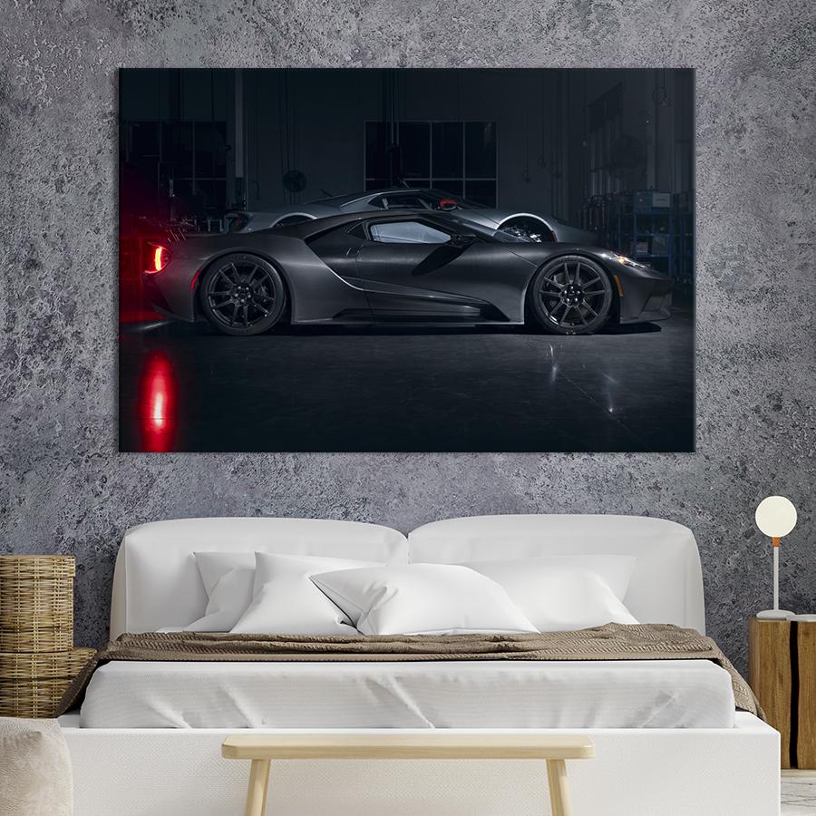 Картина на холсте Автомобиль Ford GT Liquid Carbon 51x34 см (1258-1)