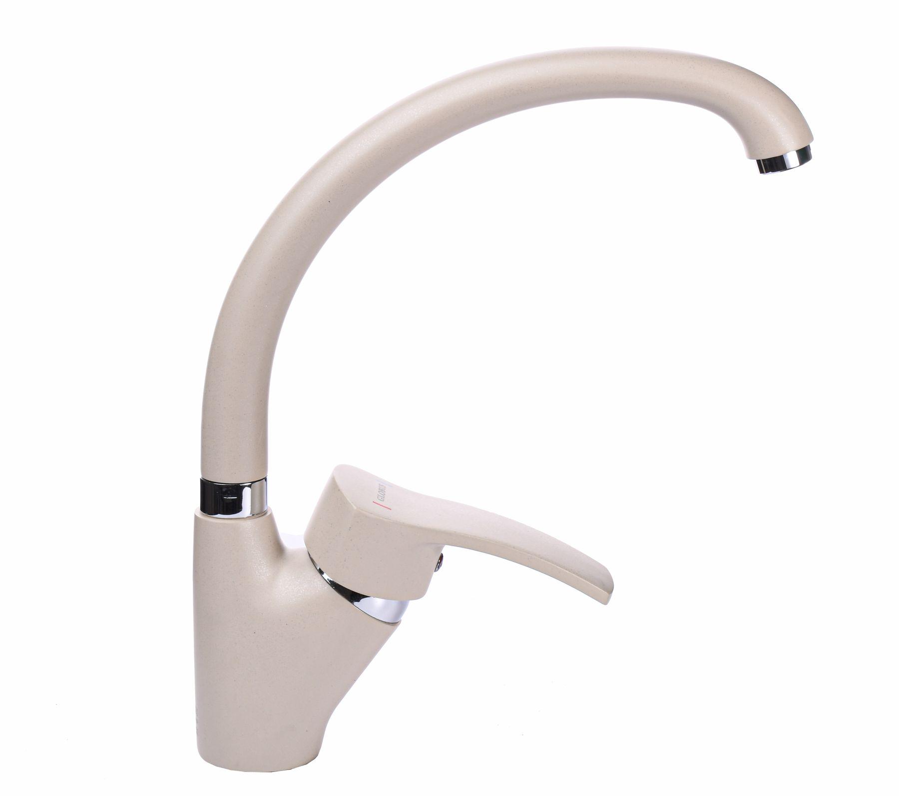 Смеситель для кухни Globus Lux GLQU-0203S-BIG-4-COLORADO 000019215 однорычажный Бежевый (108364)
