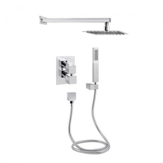 Душевой набор QTap Aqauarius 65T103NGC скрытого монтажа с термостатом