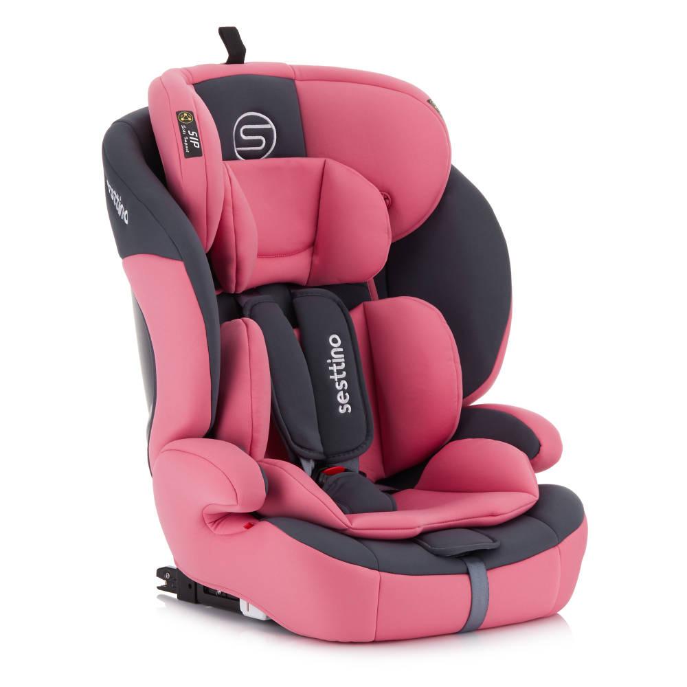 Автокрісло дитяче Sesttino Rocker ISOFIX 9-36 кг 72x42x40 см трансформер Рожевий (SRP)