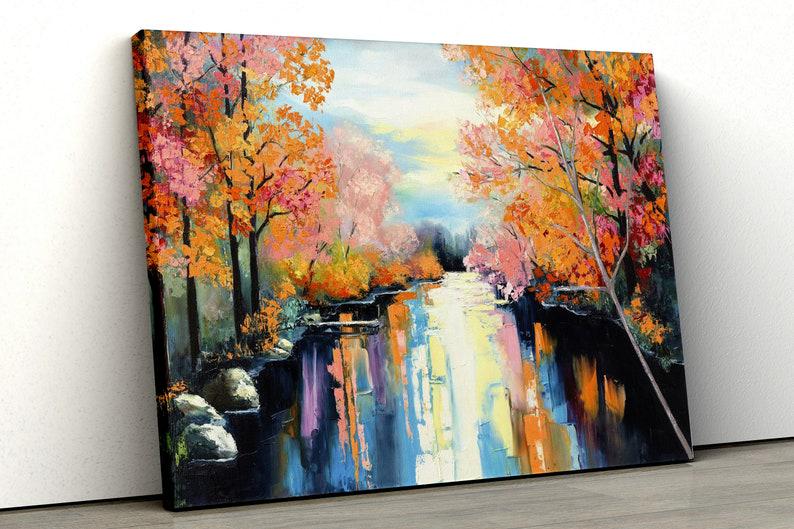 Картина на холсте KIL Art Осенние деревья 122x81 см (67)