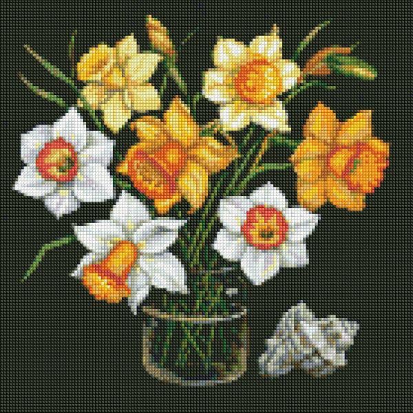 Алмазная мозаика Идейка Солнечные нарциссы 40x40 см (Id-AMO7590)