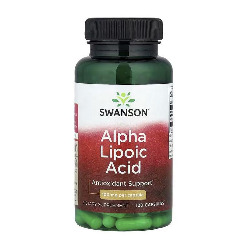 Альфа-липоевая кислота Swanson Alpha Lipoic Acid 100 mg 120 капс.