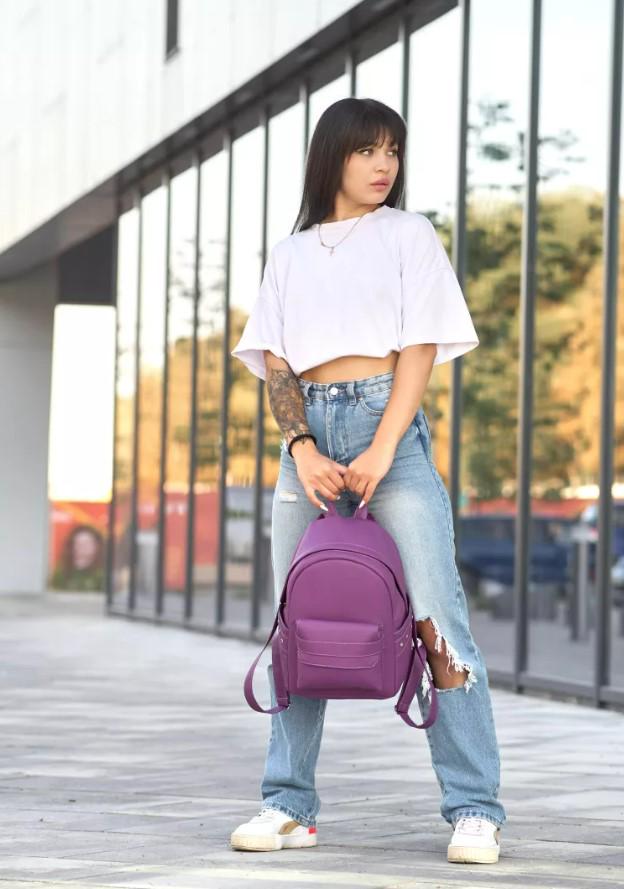 Рюкзак жіночий Sambag Dali BKHa Фіолетовий (15351018) - фото 2 Рюкзак жіночий Sambag Dali BKHa Фіолетовий (15351018) - фото 2