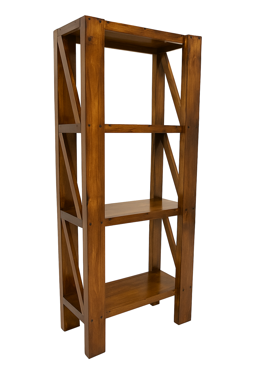 Этажерка с натурального дерева сосна 1250х750х350 мм Коричневый (KD8484) Этажерка с натурального дерева сосна 1250х750х350 мм Коричневый (KD8484)