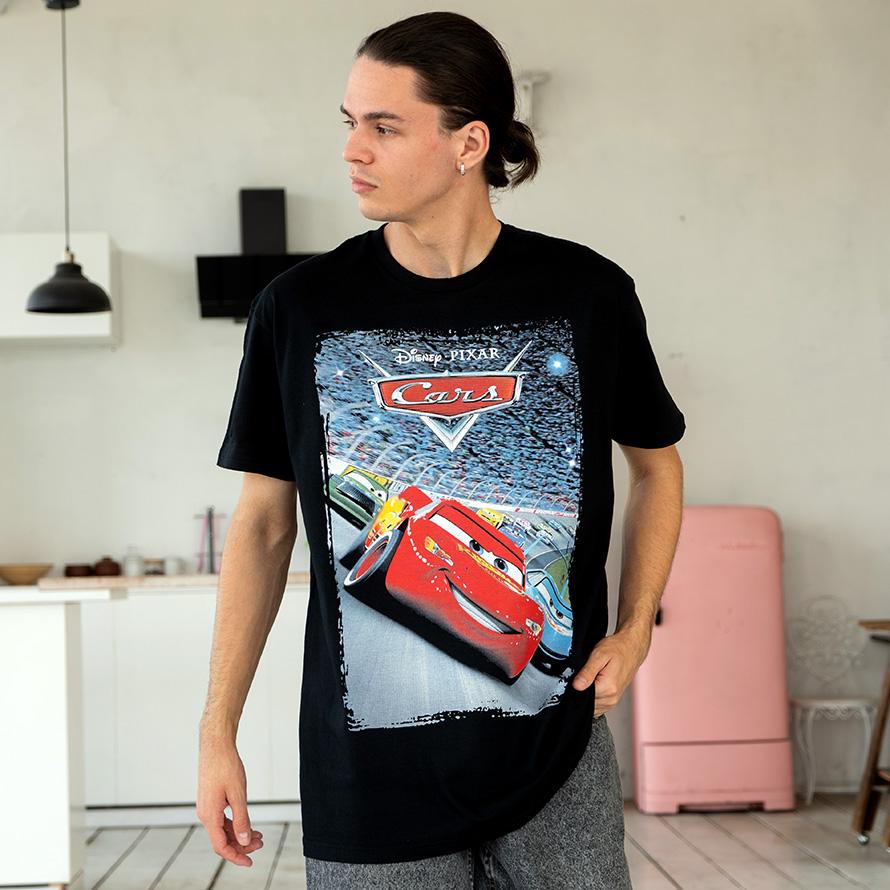 Футболка мужская Cars Lightning McQueen XS Черный (00000007039)