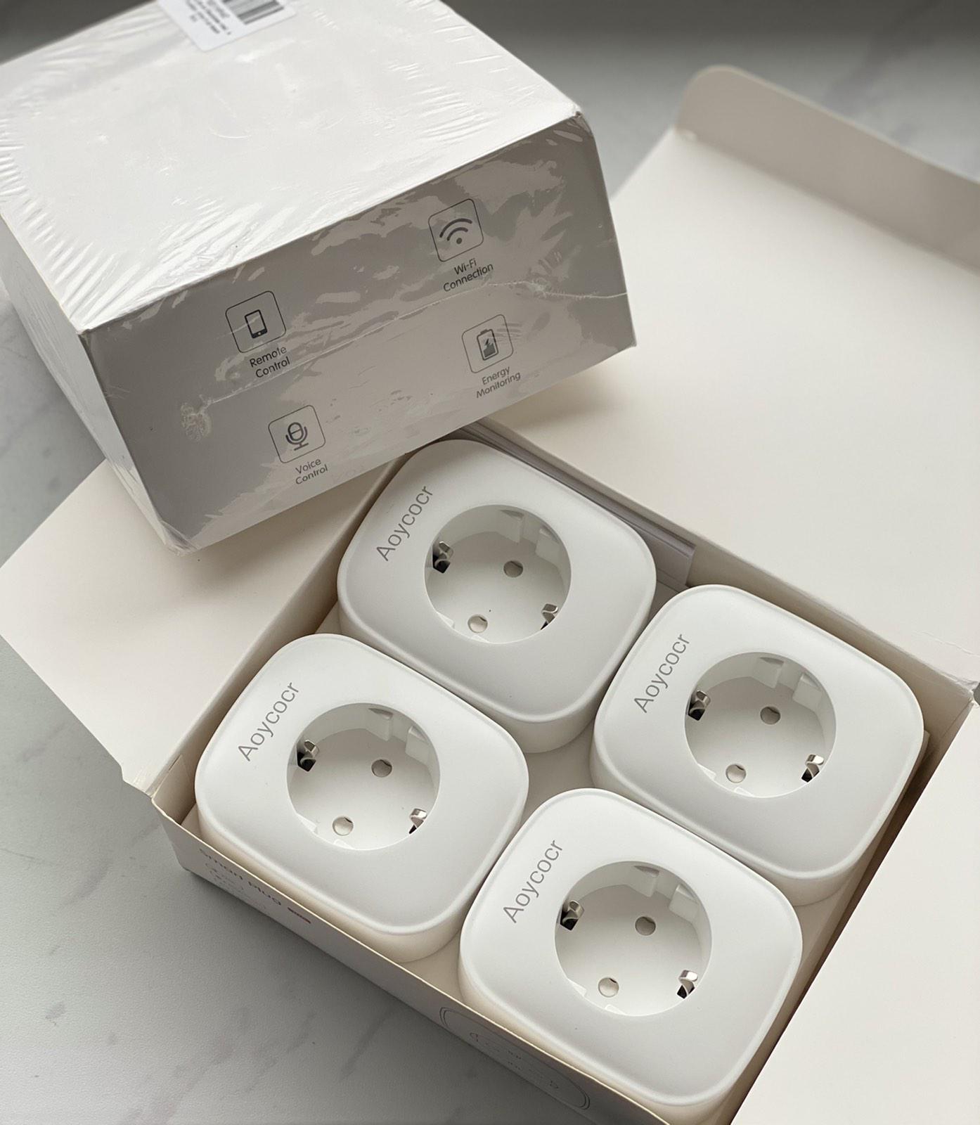 Розумна розетка Aoycocr EU6S Wi-Fi Smart Plug 10A 2300 Вт з дистанційним управлінням Білий (1344) - фото 3