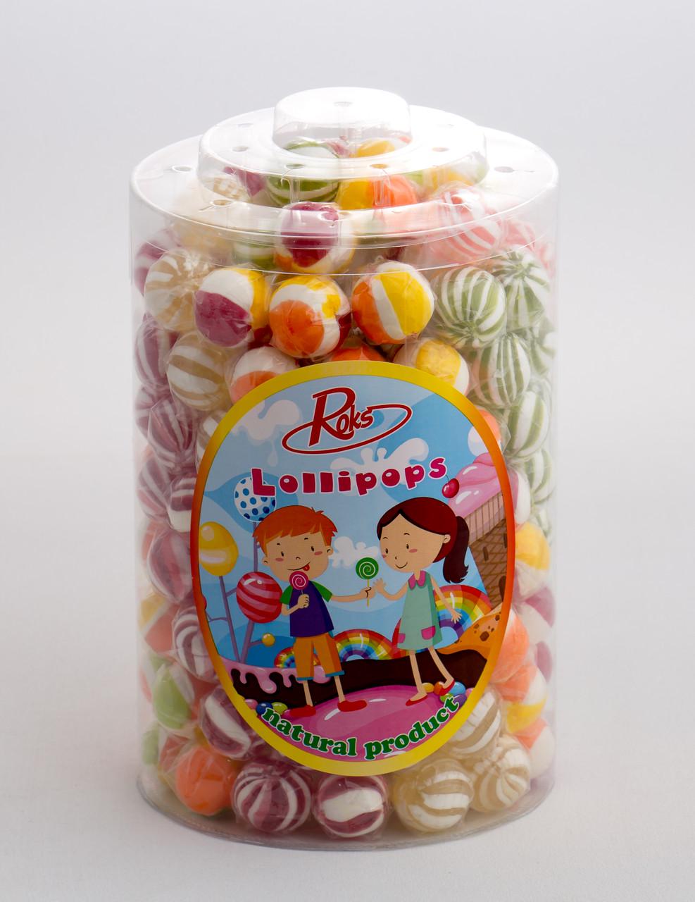 Леденцы на палочке ROKS Фруктовый микс 12 г 26 мм 120 шт. 1,44 кг (608)