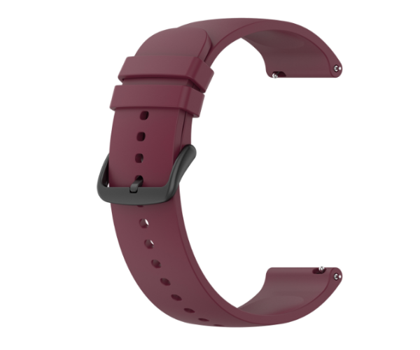 Ремешок Silicone для смарт-часов Xiaomi Watch S3 22 мм Бордовый