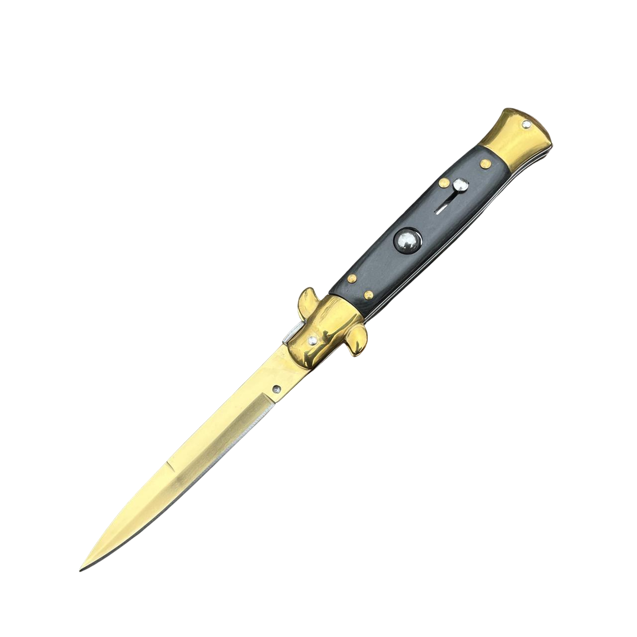 Туристический нож стилет AKC Black Wood Gold (2326281591)